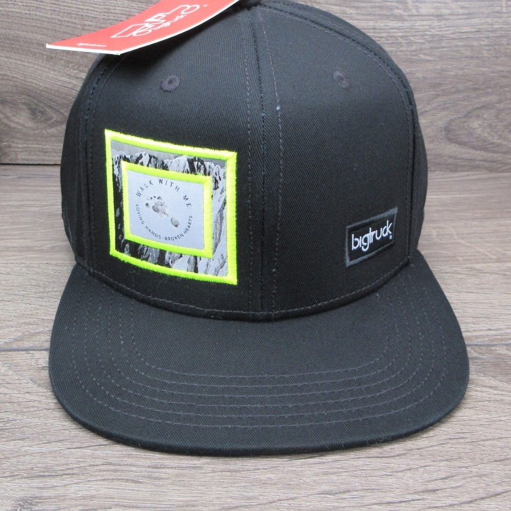 Bigtruck x Walk With Me Collaboration Hat Black Snapback California Gorpcore